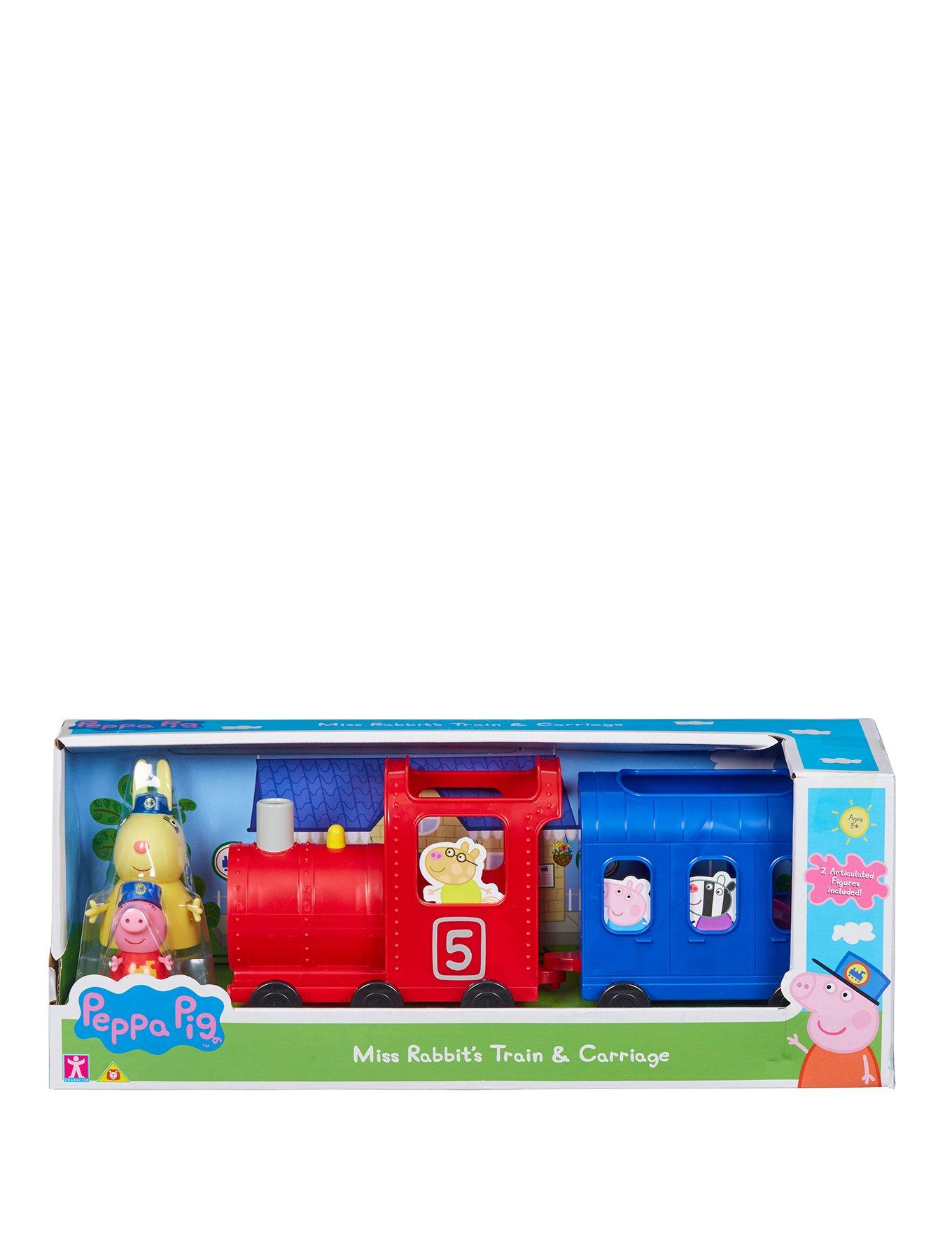 peppa pig miss rabbits train