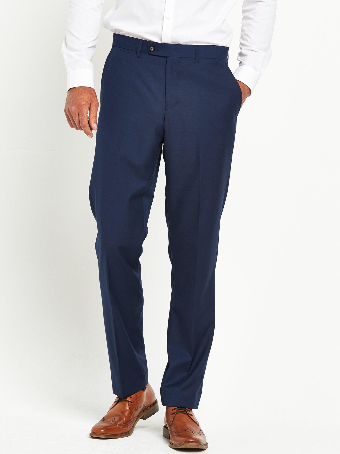 undefined Joss Tailored Fit Trousers - Blue