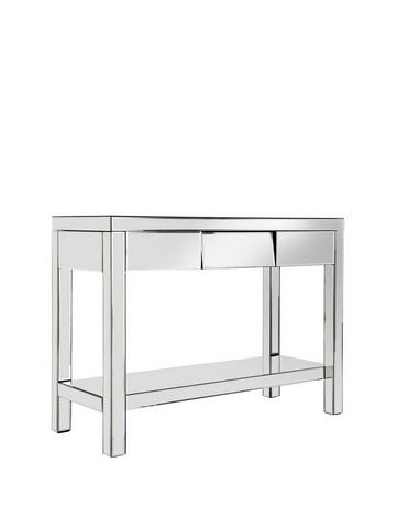 Tables Very Co Uk, Glass Console Table With Shelf Uk