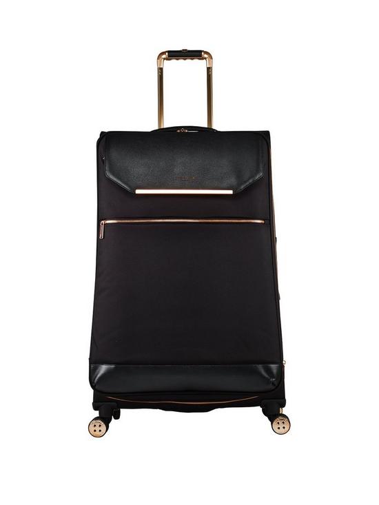 front image of ted-baker-albany-4-wheeled-trolley-large-case