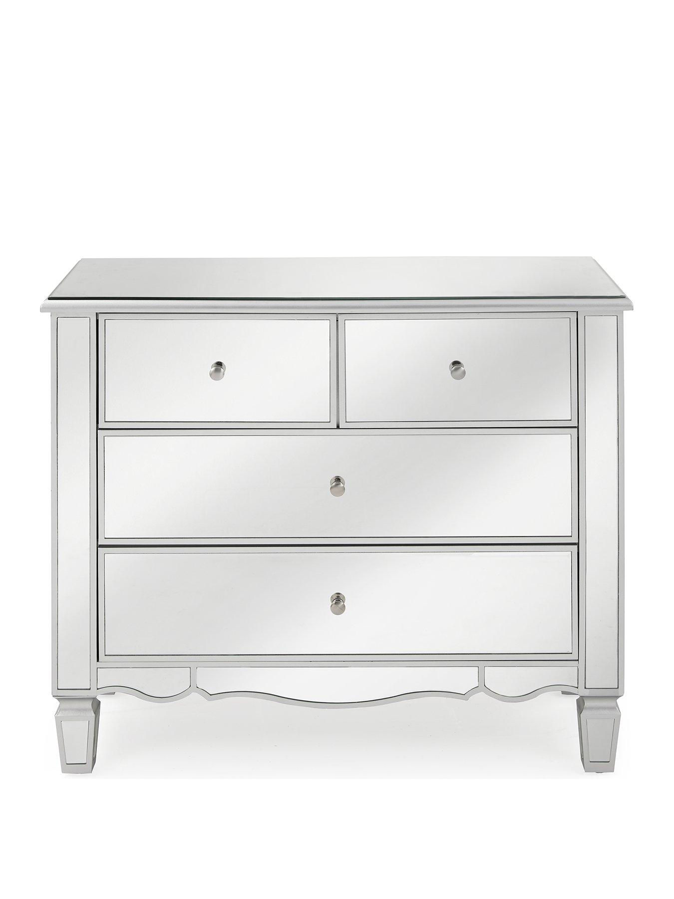 Very Home Mirage Mirrored 2 2 Drawer Chest FSC Certified