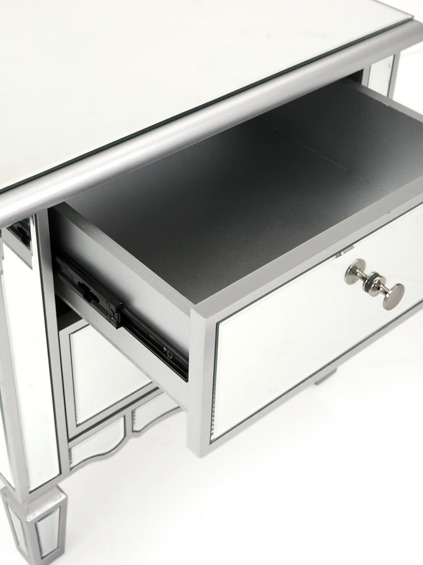 Image 4 of 7 of The Very Collection Mirage 2 Drawer Mirrored Bedside Chest&nbsp;- FSC&reg; Certified