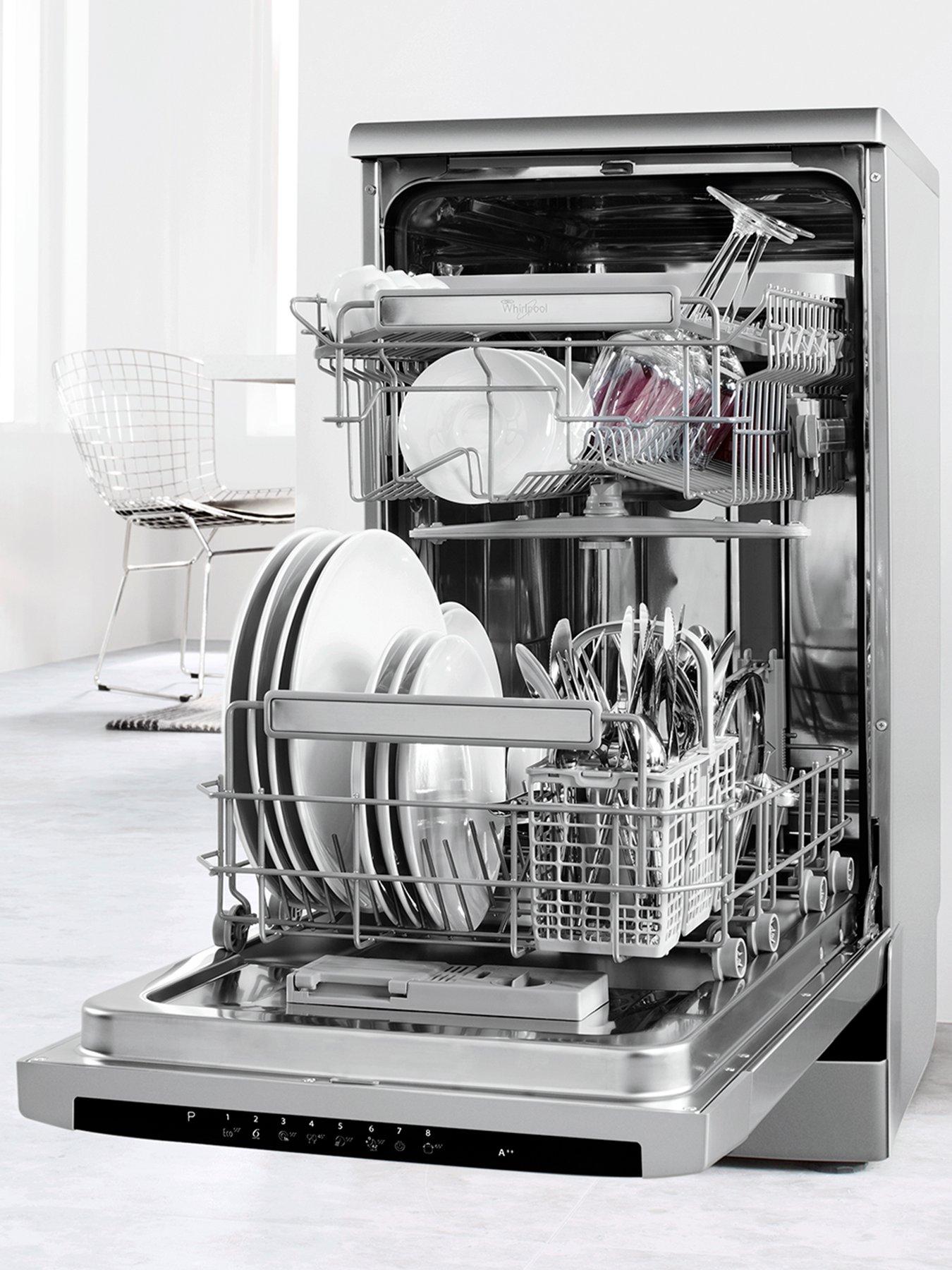 Whirlpool Adp502ix 10 Place Slimline Dishwasher Stainless Steel