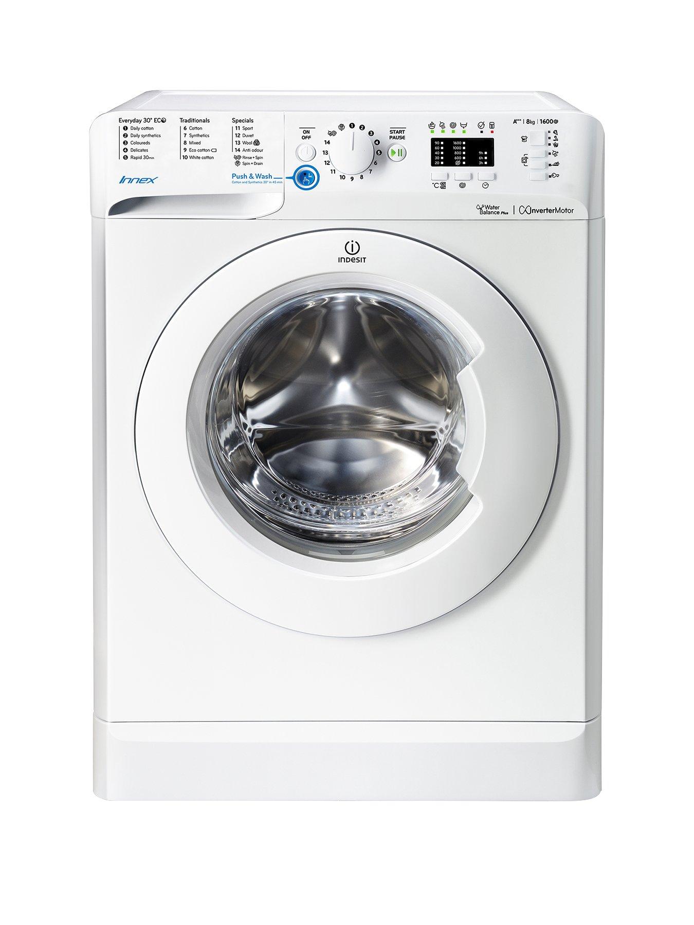 Indesit Bwa81683Xw 8Kg Load, 1600 Spin Washing Machine – White