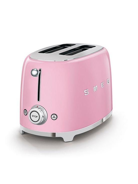 stillFront image of smeg-tsf01-2-slice-toaster-pink