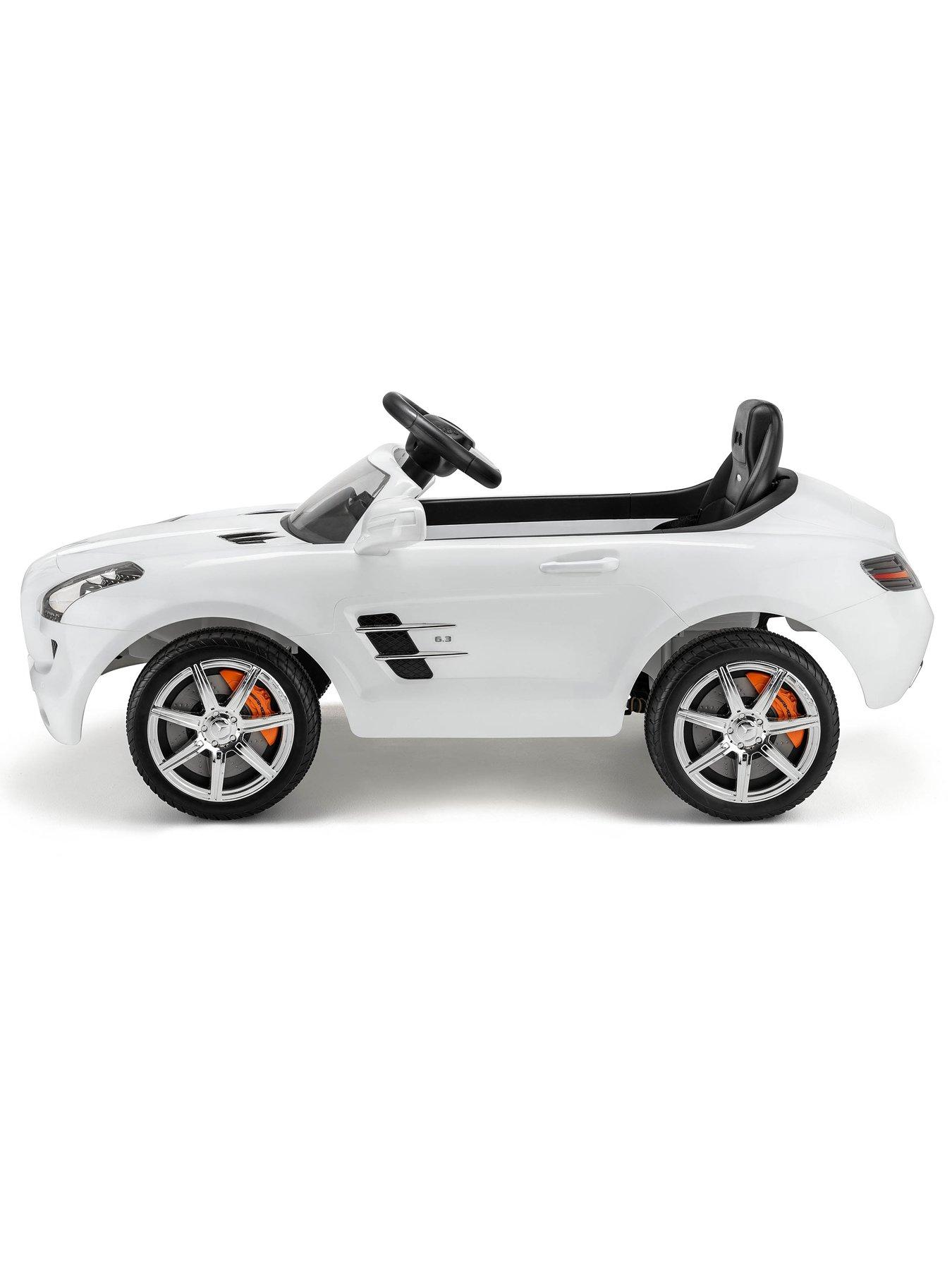 Mercedes benz sls amg 6v ride store on car white