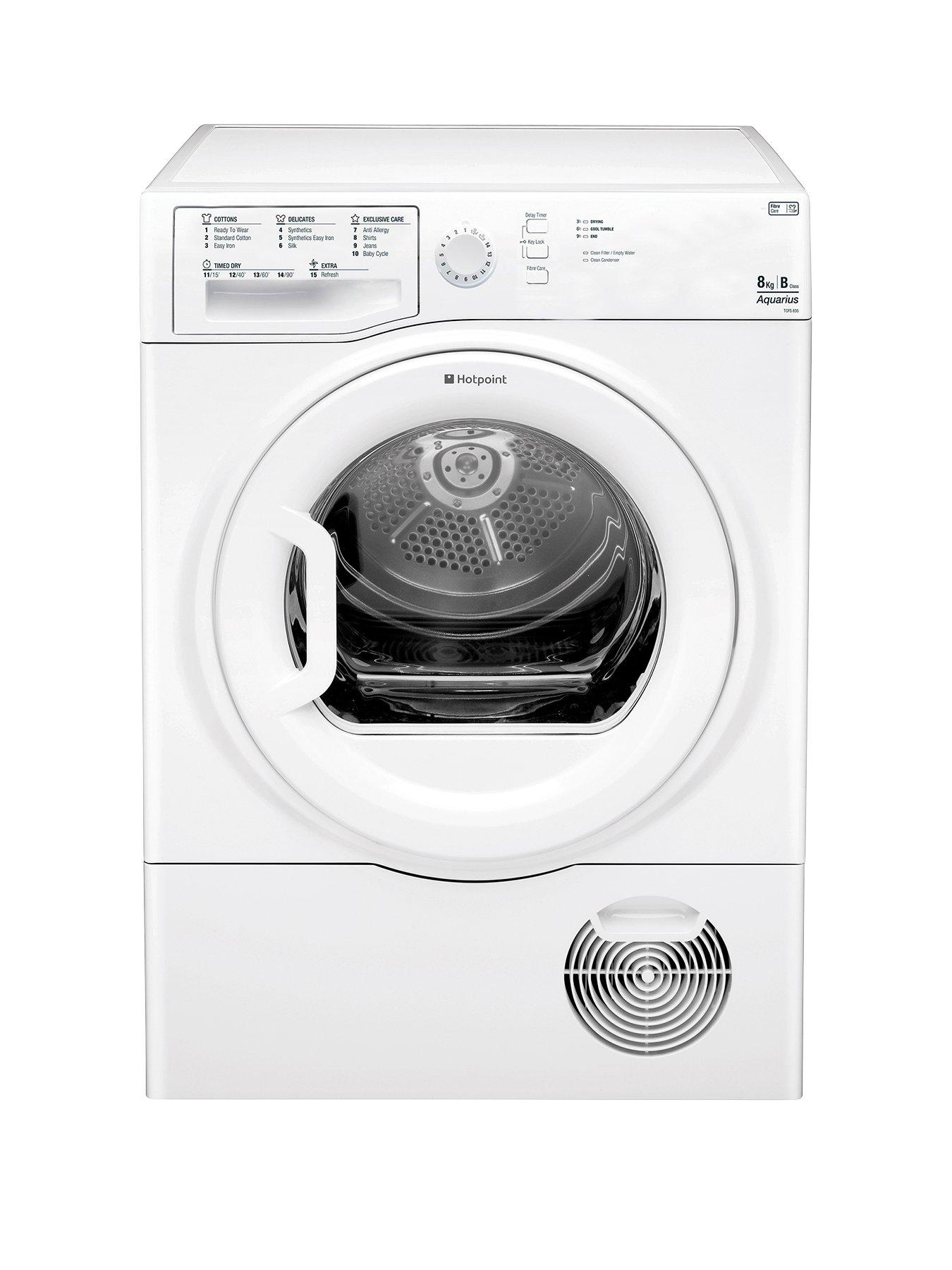 Hotpoint Aquarius Tcfs835Bgp 8Kg Sensor Condenser Tumble Dryer – White