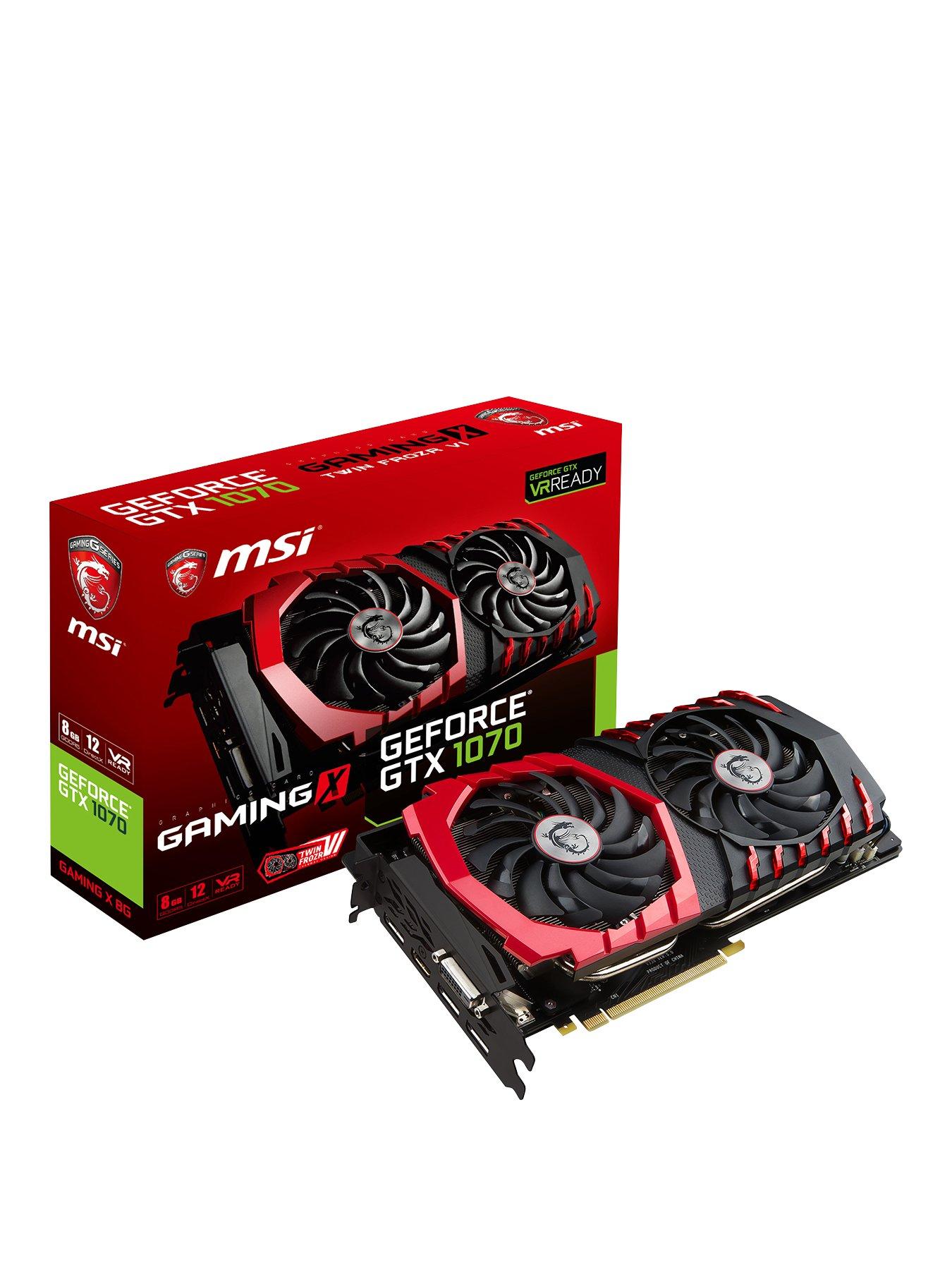 Msi Nvidia Geforce Gtx 1070 Gaming X 8Gb Gddr5 Vr-Ready Graphics Card