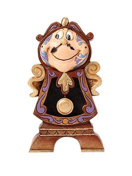 Product photograph of Disney Traditions Beauty The Beast - Keeping Watch Cogsworth from very.co.uk