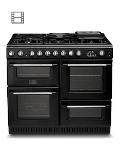 Cannon By Hotpoint CH10456GFS 100cm Dual Fuel Range Cooker and Gas Hob with FSD - Black