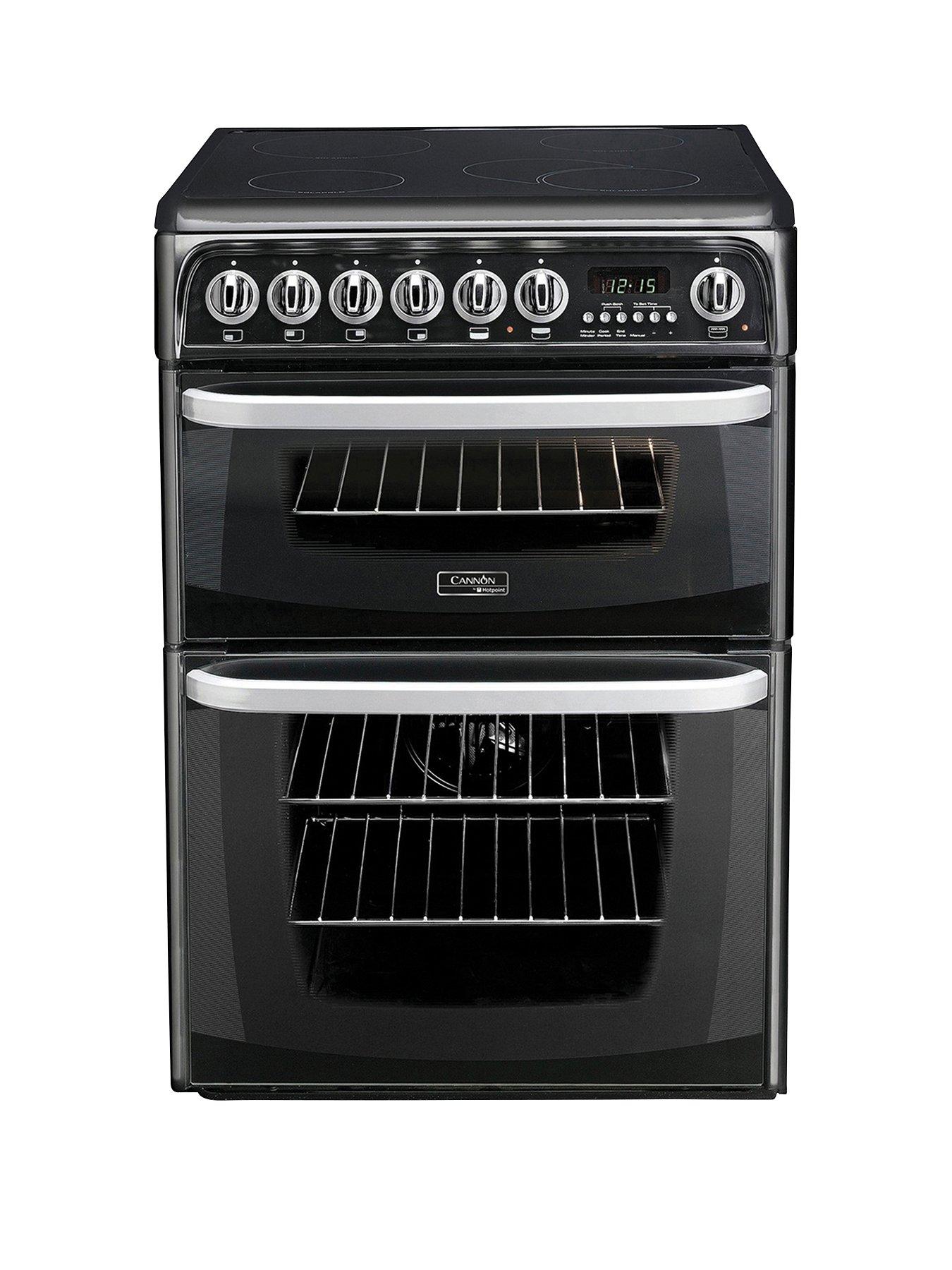 electric cooker double oven and ceramic hob