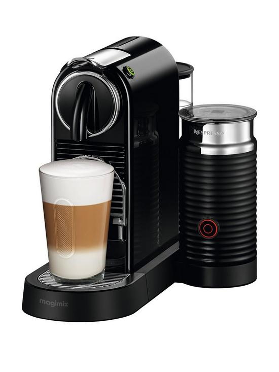 front image of nespresso-citiz-amp-milk-11317-coffee-machine-by-magimix-black