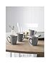  image of denby-elements-set-of-4-coffee-mugs-ndash-light-grey