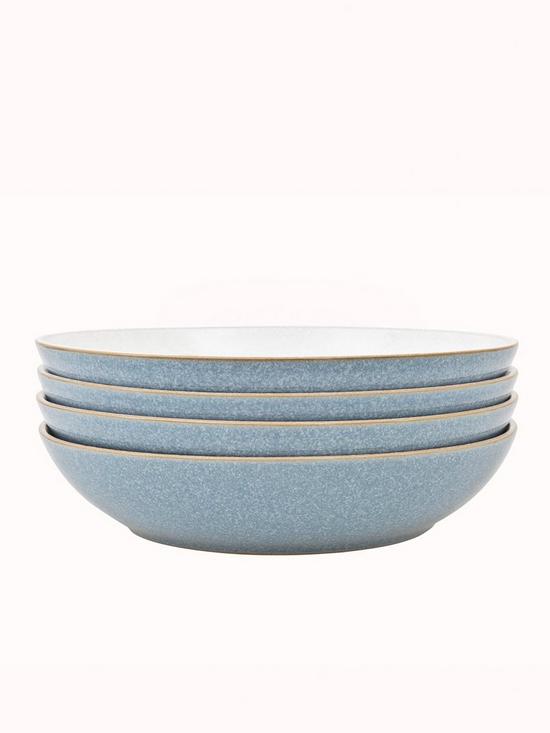 stillFront image of denby-elements-4-piece-pasta-bowl-set-blue