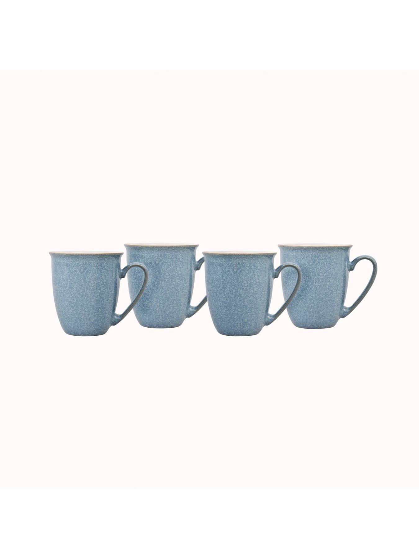 Image 5 of 5 of Denby Elements Set of 4 Coffee Mugs &ndash; Blue