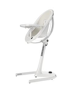 Mima Mima Moon Highchair & Junior Seat, Seat pads and Baby Headrest - White