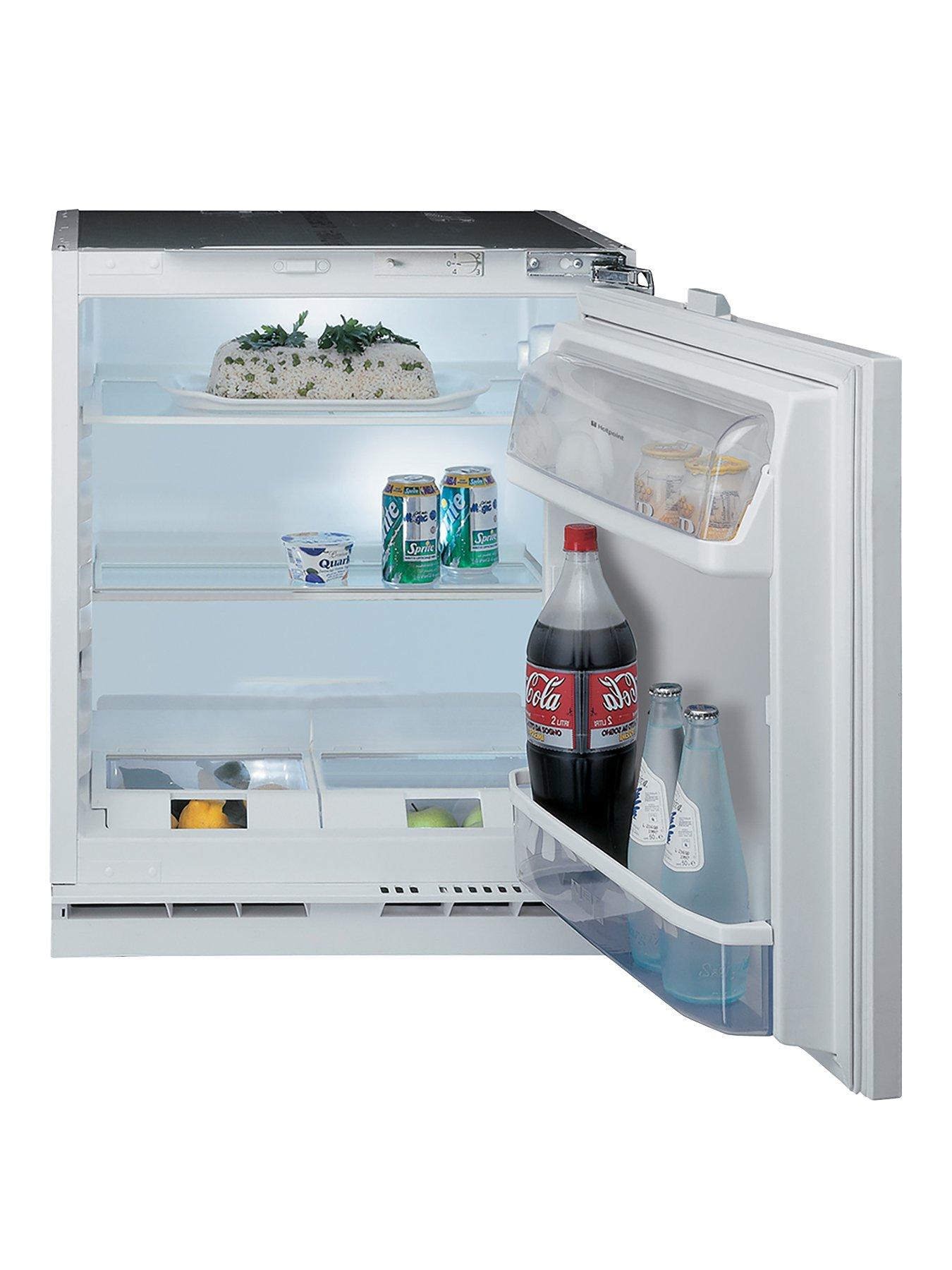 Product photograph of Hotpoint Hla1uk1 60cm Built In Under Counter Fridge - White - Fridge With Installation from very.co.uk