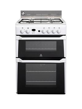 Indesit ID60G2W Gas Cooker, White