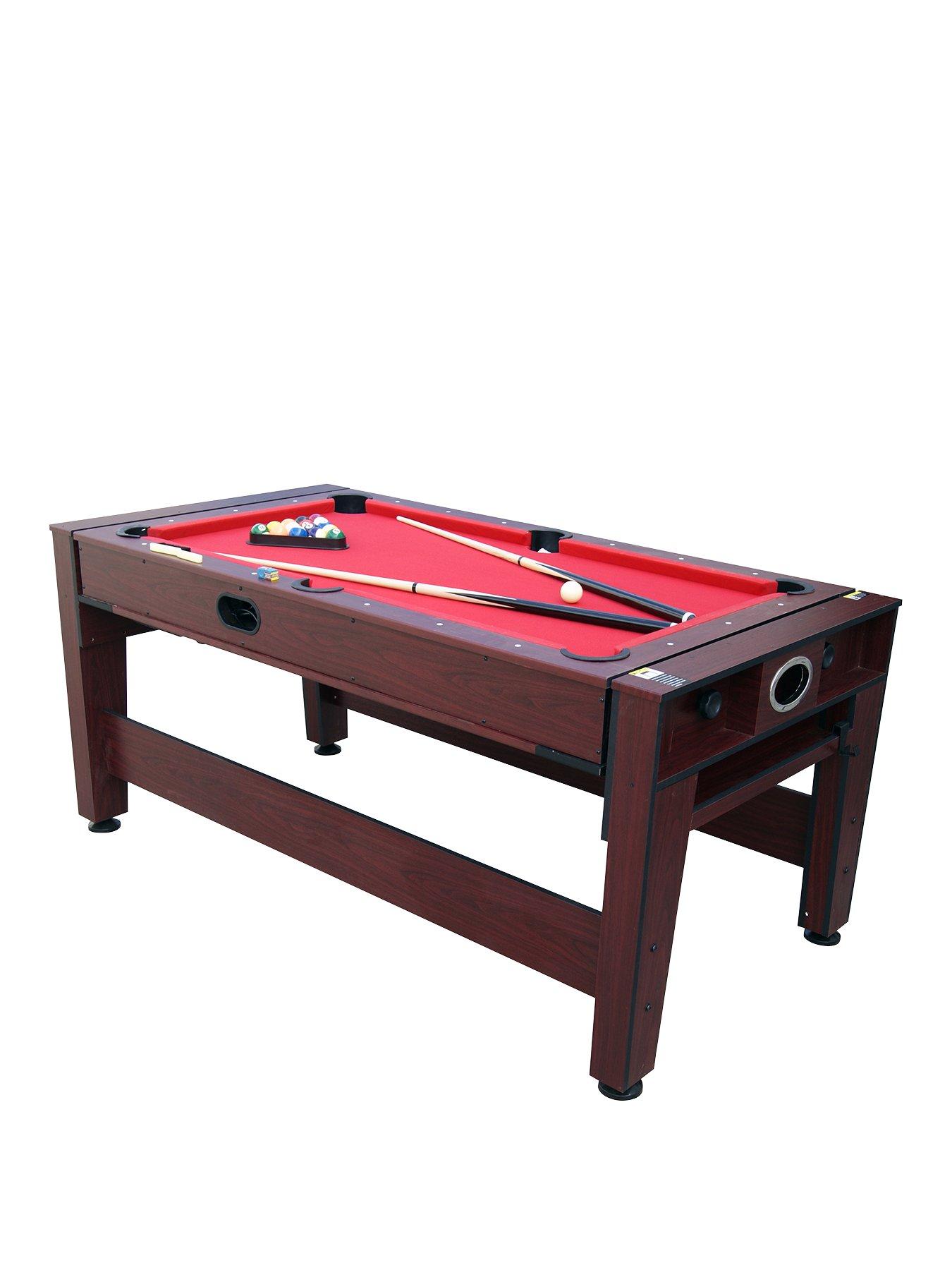 Body Sculpture 2 In 1 6ft Swivel Billiard Air Hockey Table