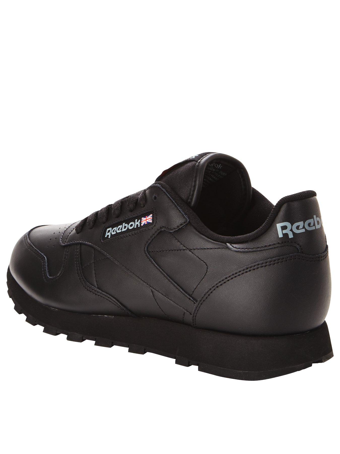 reebok classic black leather mens