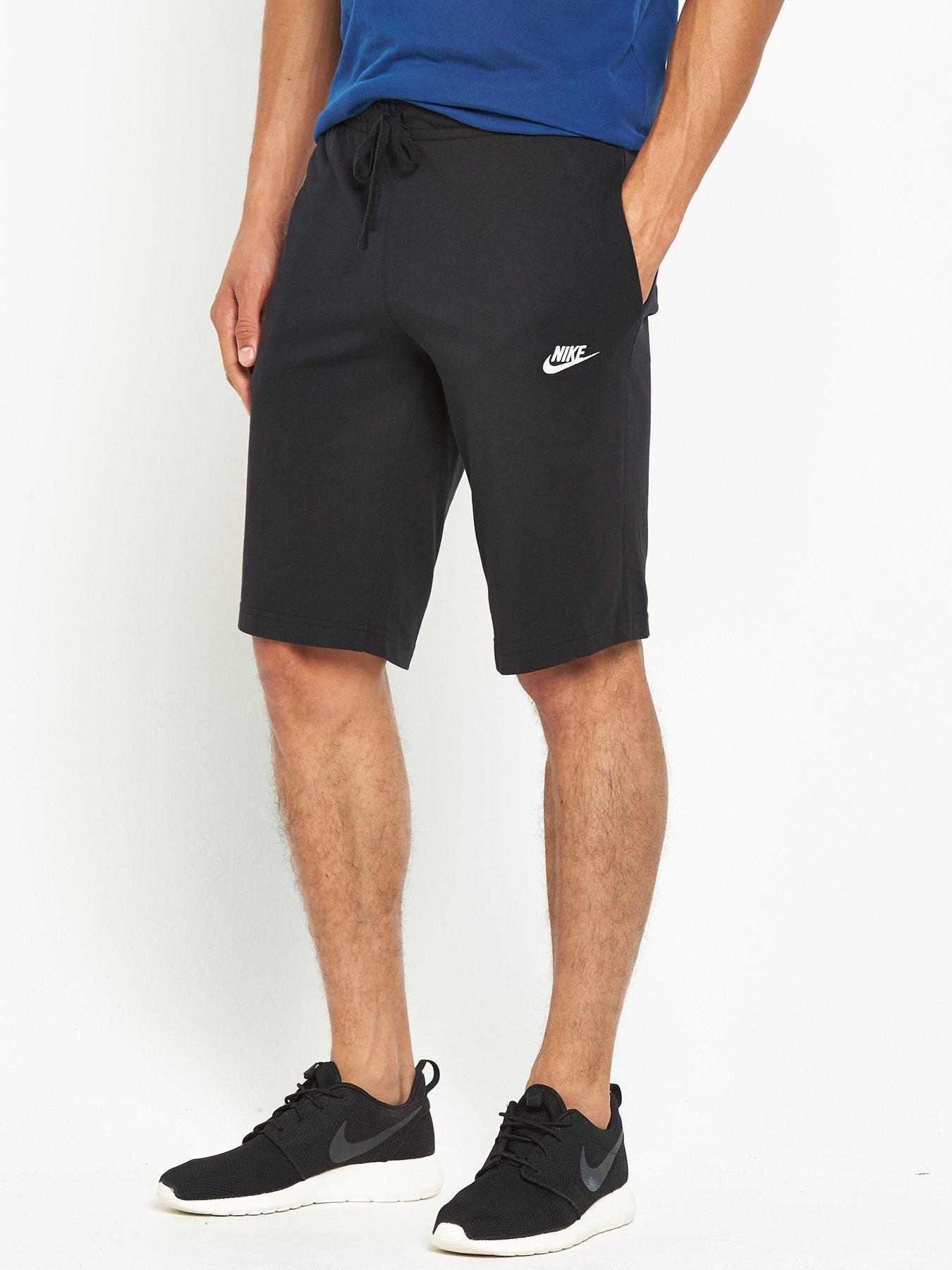 black nike sweat shorts