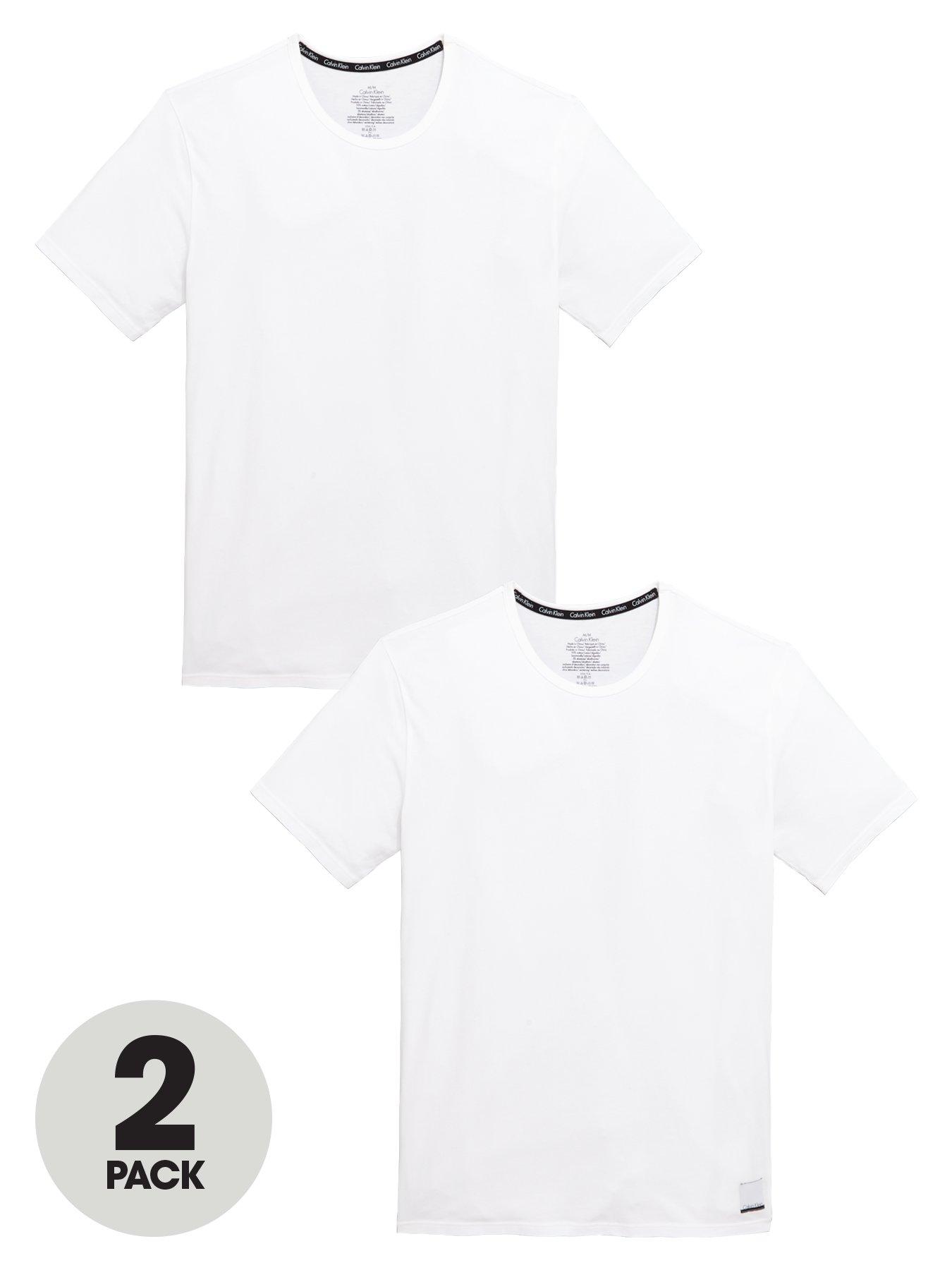 calvin klein slim fit white t shirt