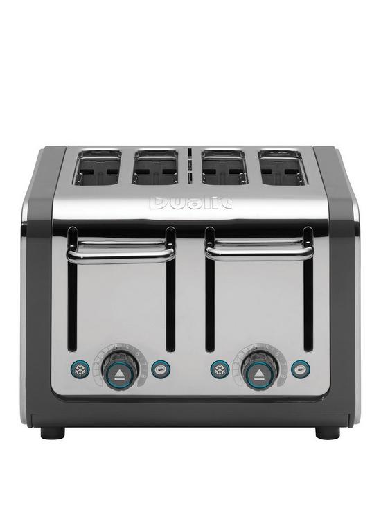 front image of dualit-architect-grey-4-slice-toaster