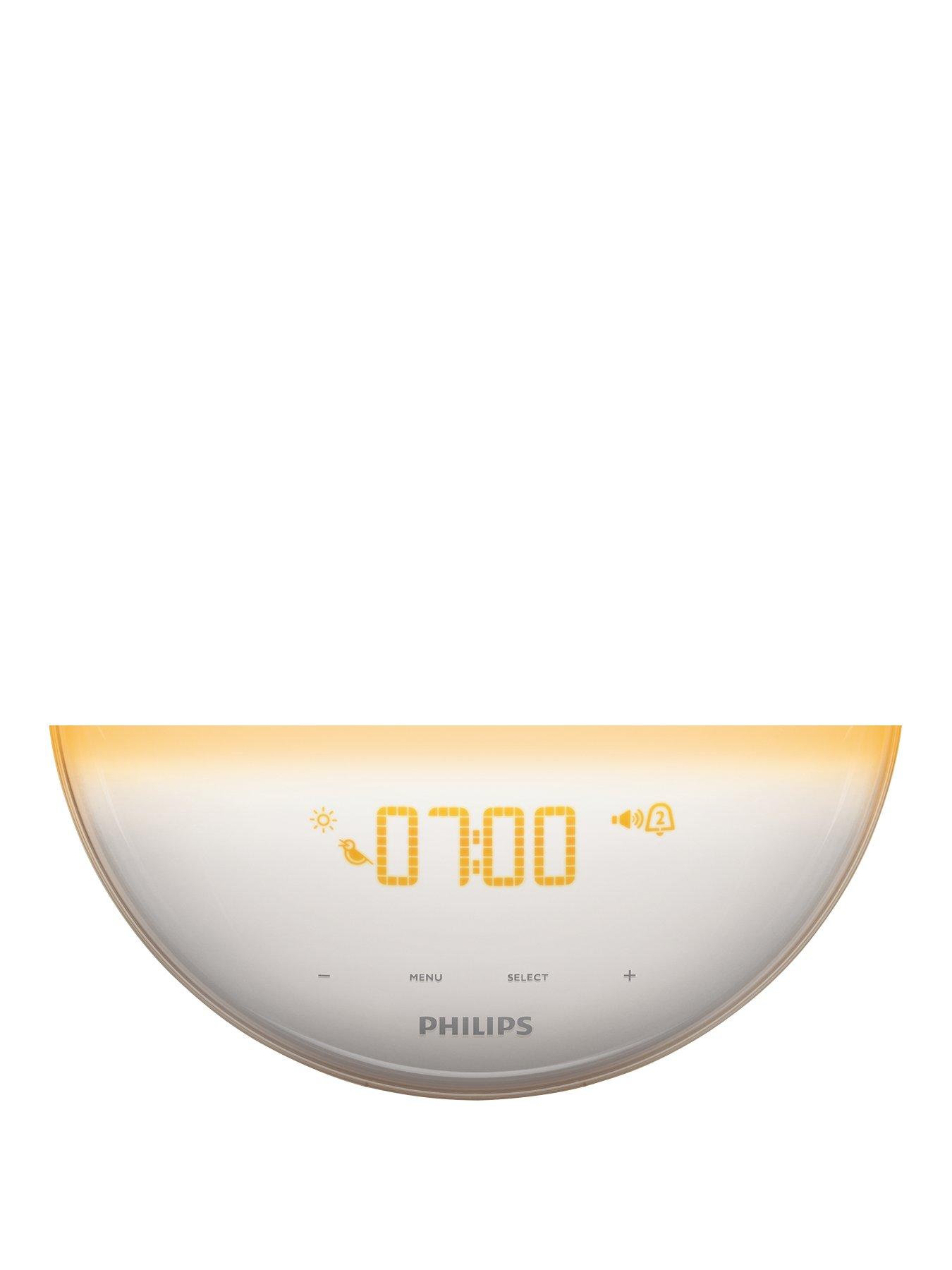 Philips Wake Up Light Alarm Clock Coloured Sunrise Sunset Simulation 5 Sounds And Radio Function Hf3520 01 Very Co Uk