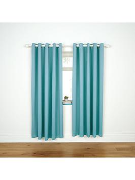 Product photograph of Kids Blackout Eyelet Curtains from very.co.uk