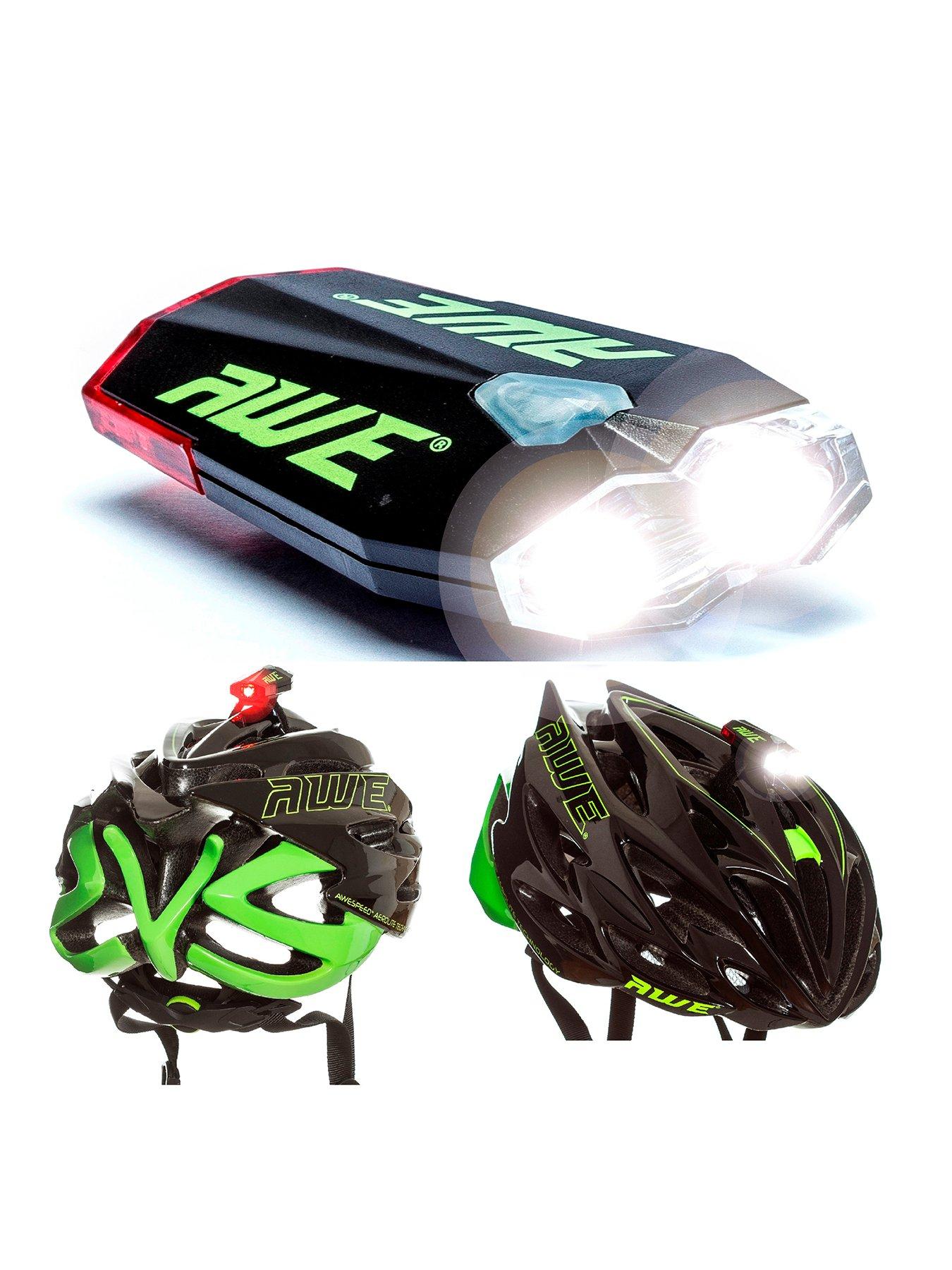 AWE 40 Lumens Front Rear Rechargeable Bicycle Helmet Light Very