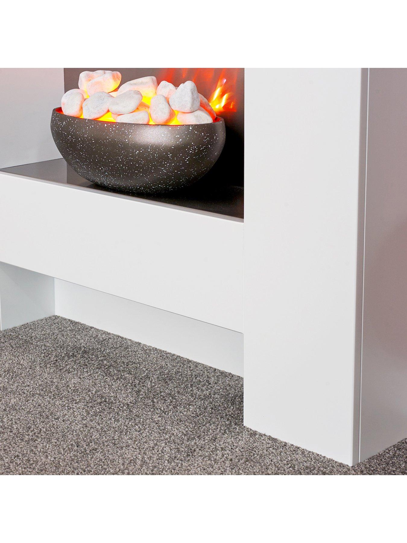 Image 3 of 5 of Adam Fires & Fireplaces Cubist Electric Fireplace Suite