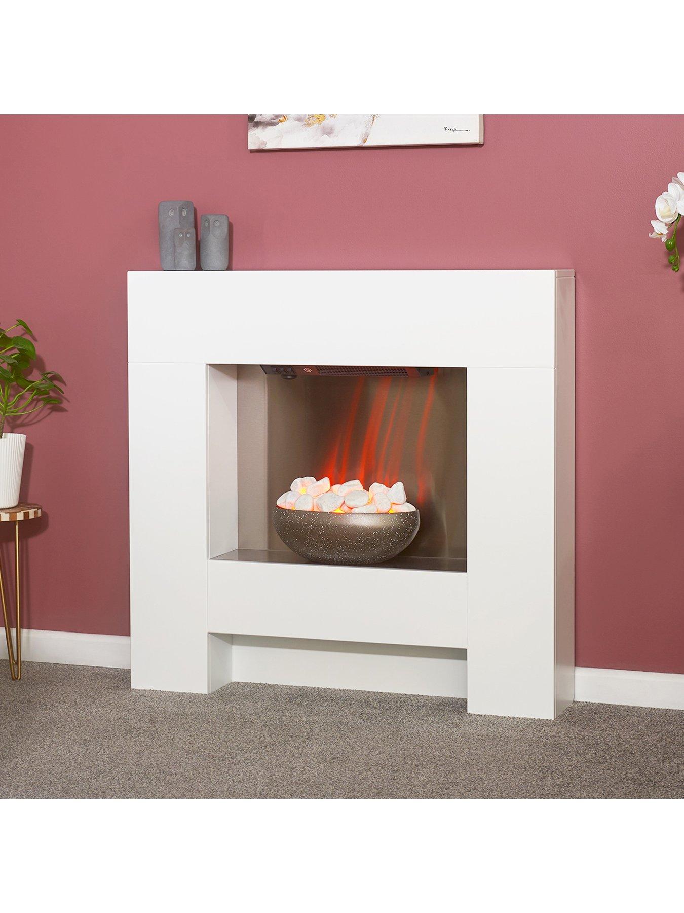 Image 4 of 5 of Adam Fires & Fireplaces Cubist Electric Fireplace Suite