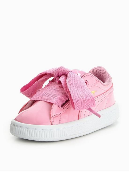 puma basket heart patent infant puma basket heart patent infant