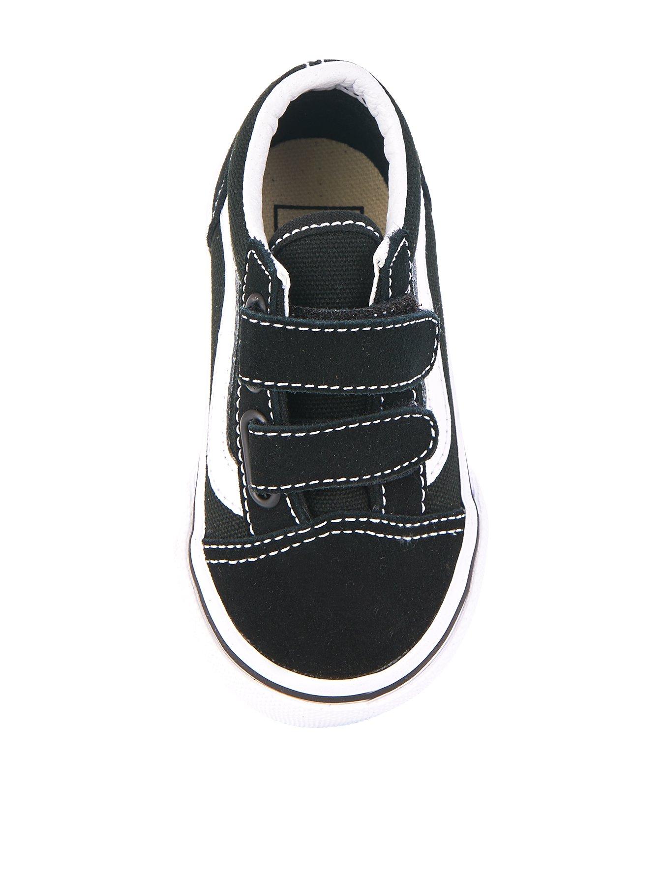 Black leather vans infant hotsell