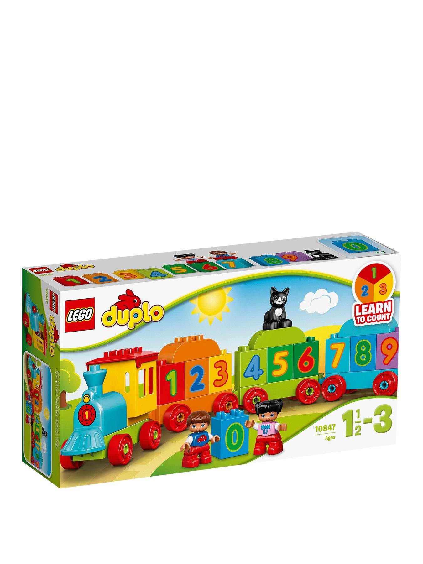 lego duplo my first number train toy building set