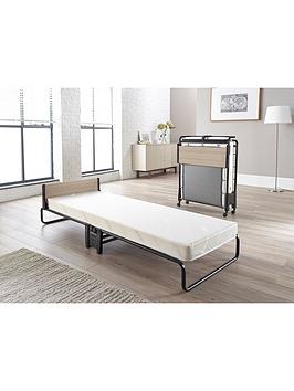 Product photograph of Jaybe Revolution Folding Bed With Memory E-fibre Reg Mattress - Single - Bedframe And Mattress from very.co.uk