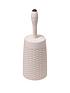  image of addis-faux-rattan-toilet-brush-and-holder