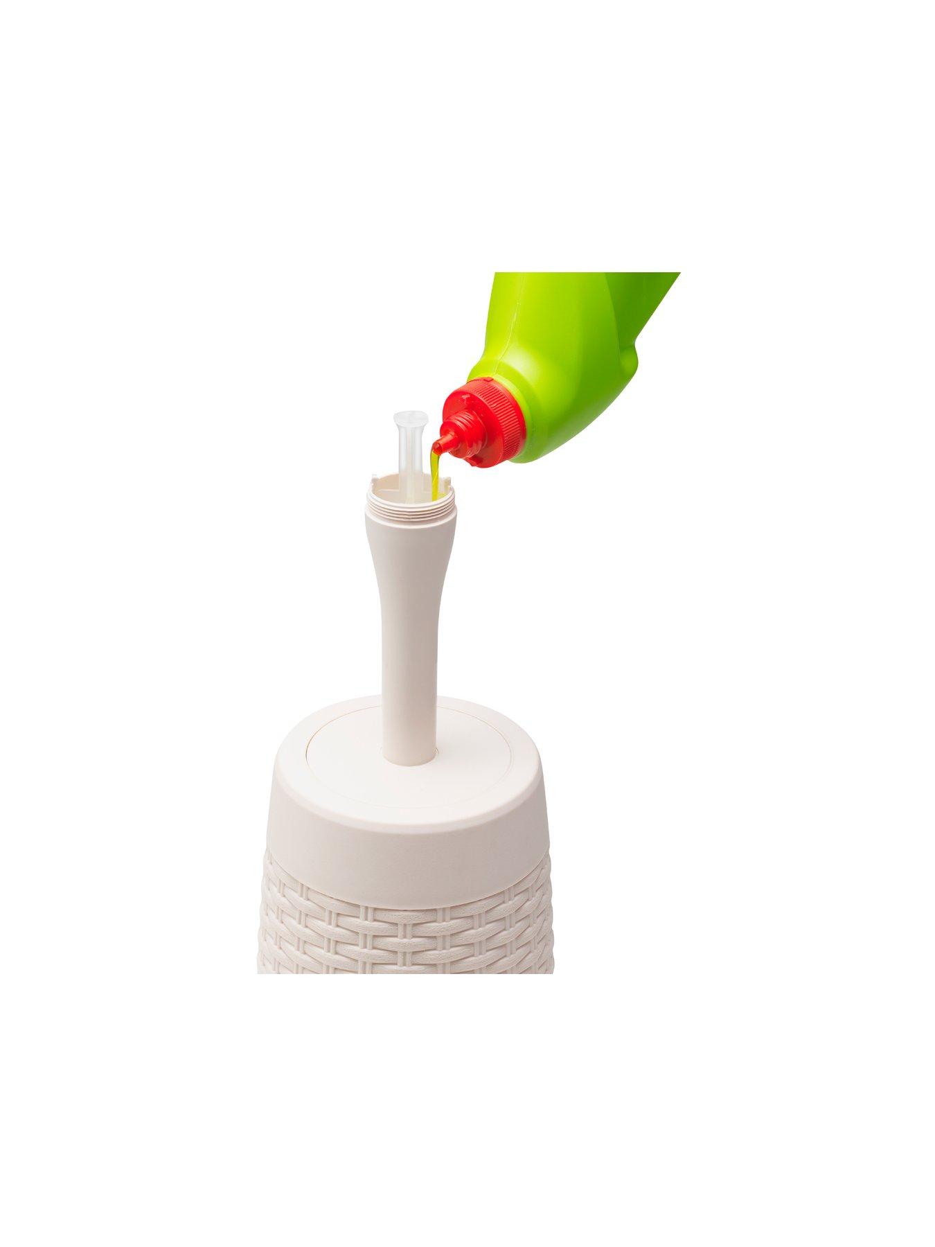 Image 3 of 4 of Addis Faux Rattan Toilet Brush and Holder