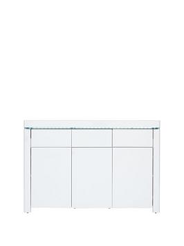Product photograph of Very Home Atlantic Large Gloss Sideboard With Led Light from very.co.uk