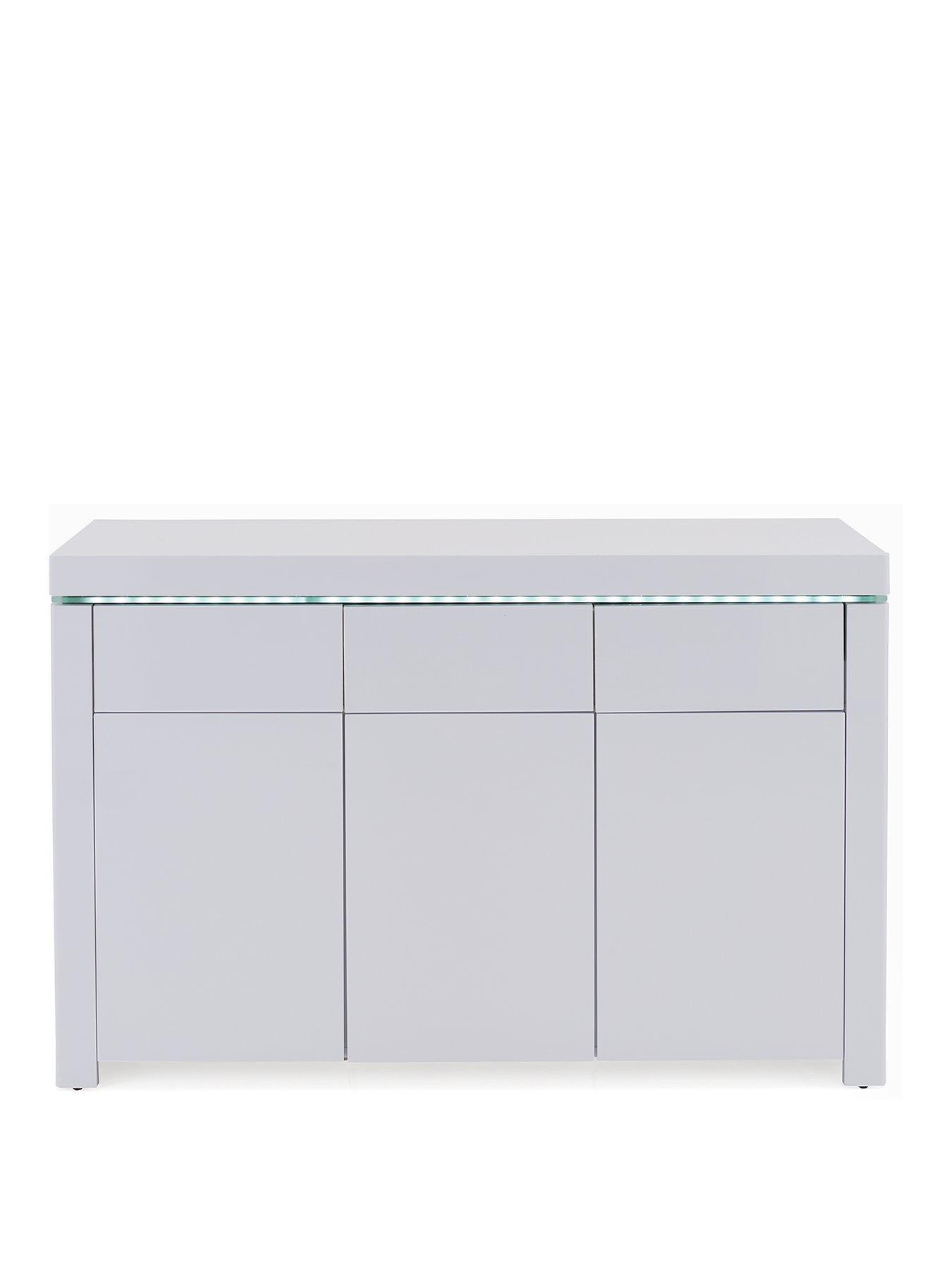 Image 2 of 6 of Very Home Atlantic Large Gloss Sideboard with LED Light