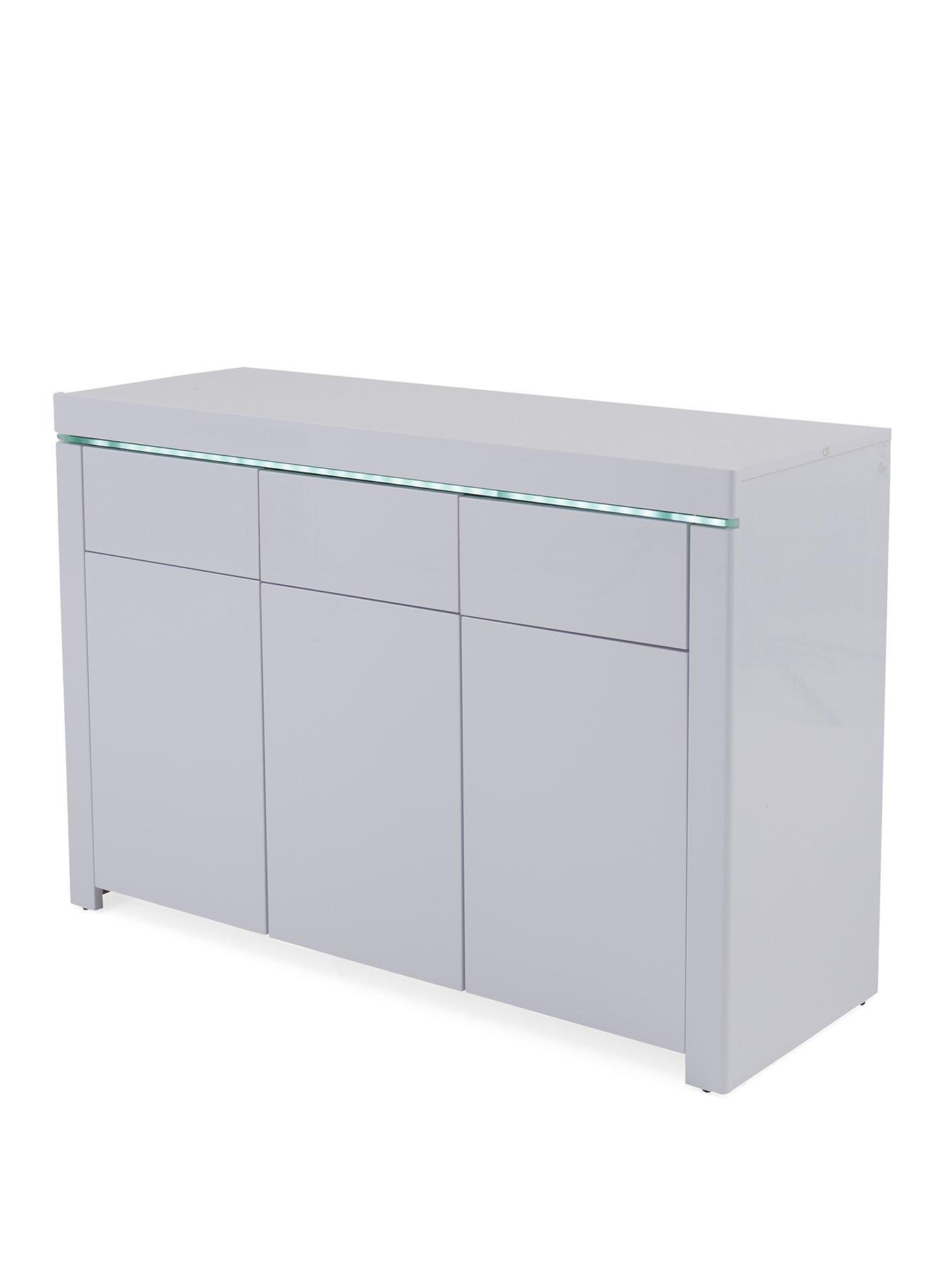 Image 3 of 6 of Very Home Atlantic Large Gloss Sideboard with LED Light