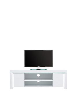 Atlantic Gloss Corner Tv Unit With Led Light - Fits Up To 50 Inch Tv
