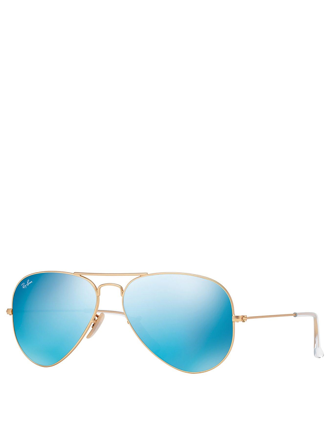 Women Aviator Sunglasses - Matte Gold