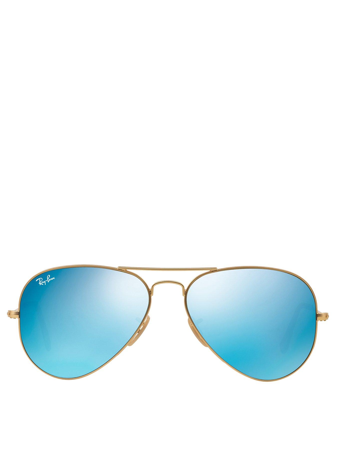 Ray-Ban Aviator Sunglasses Matte Gold Very