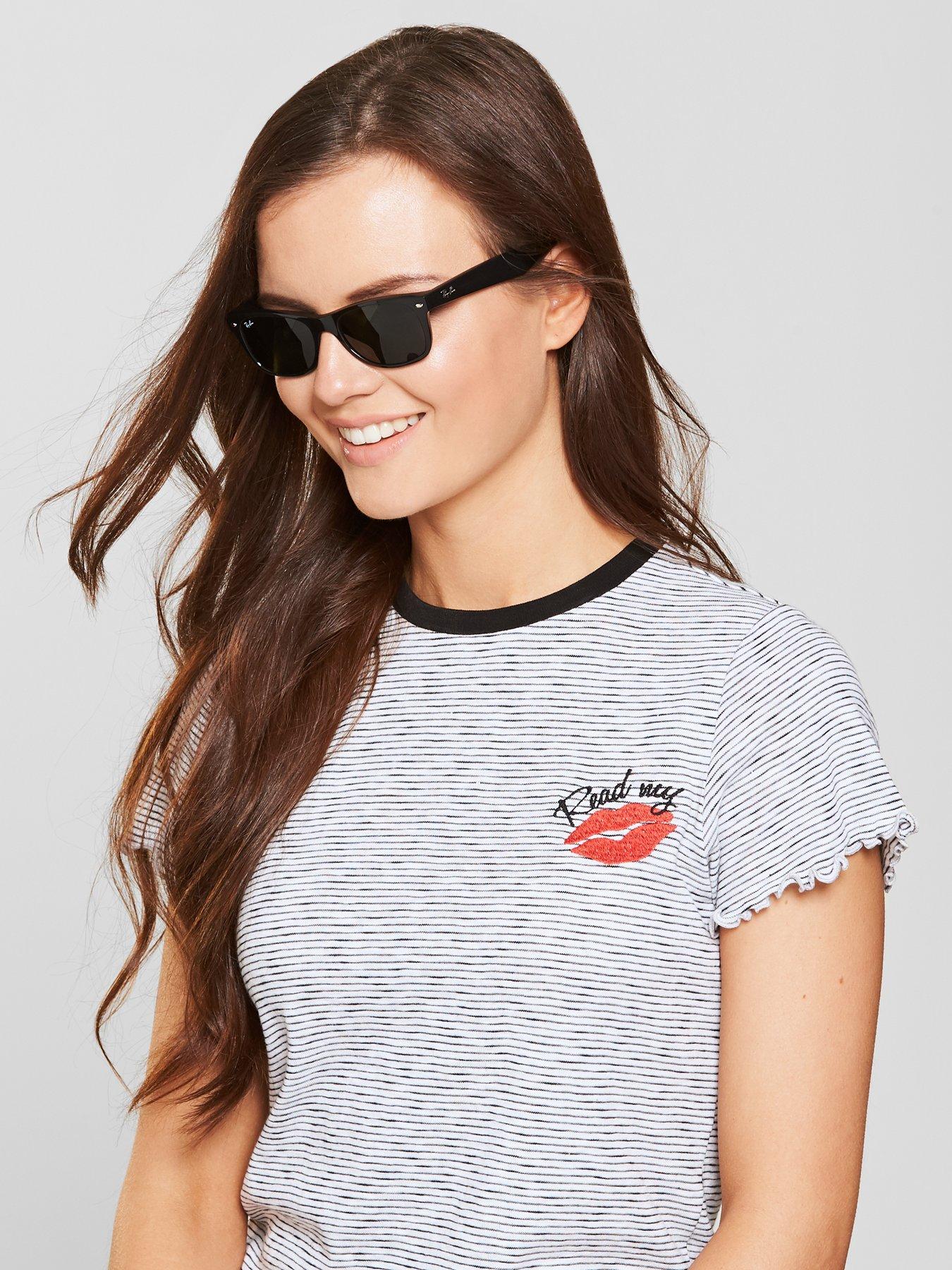 undefined New Wayfarer Sunglasses - Black