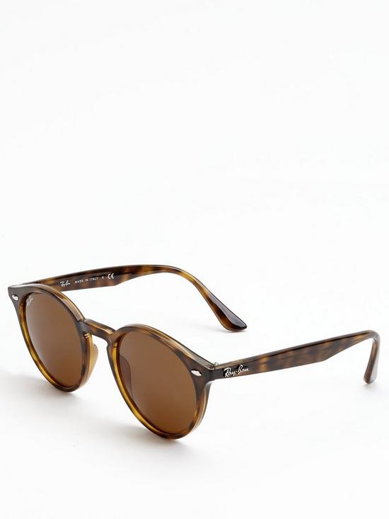 front image of ray-ban-phantos-sunglasses-dark-havana