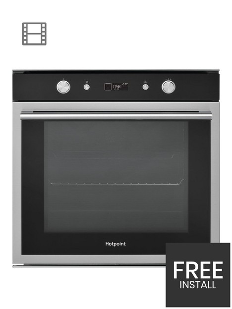 hotpoint-class-6nbspsi6864shix-60cm-built-in-electric-single-oven-blackstainless-steel