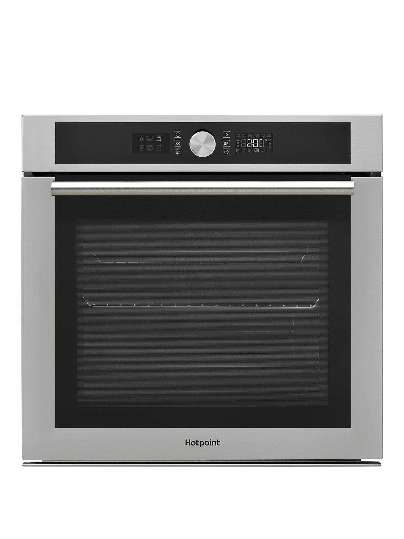 Product photograph of Hotpoint Class 4 Multiflow Si4854pix 60cm Built-in Electric Single Oven - Stainless Steel - Oven With Installation from very.co.uk