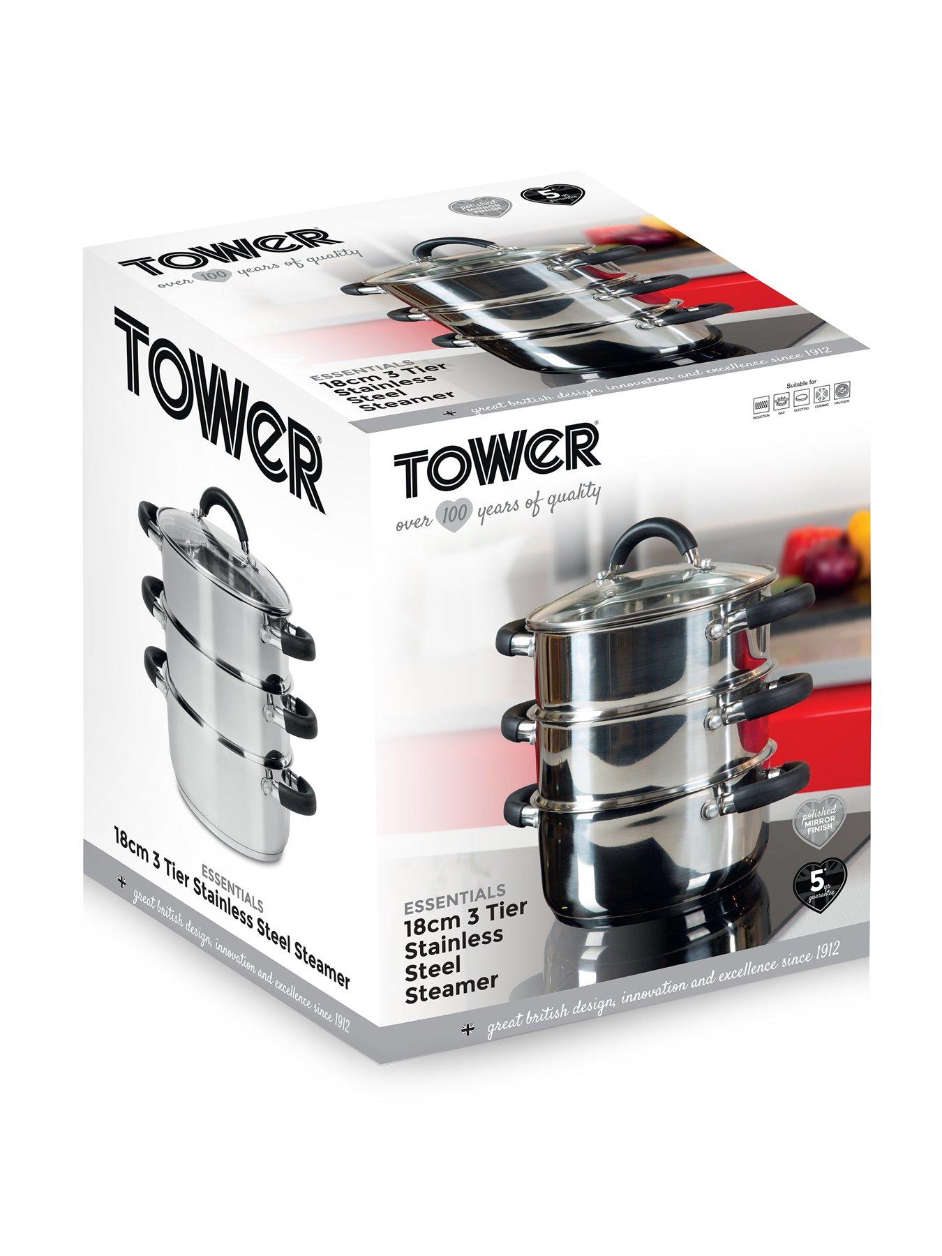 Image 6 of 6 of Tower Essentials 18cm 3-Tier Steamer