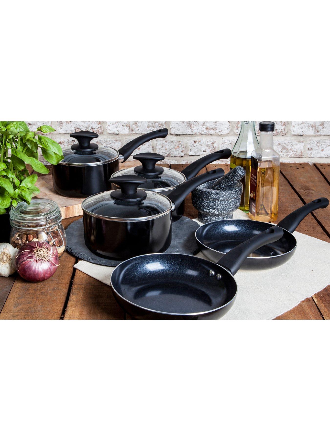Image 5 of 5 of Tower Essentials 3 Piece Pan Set - Black